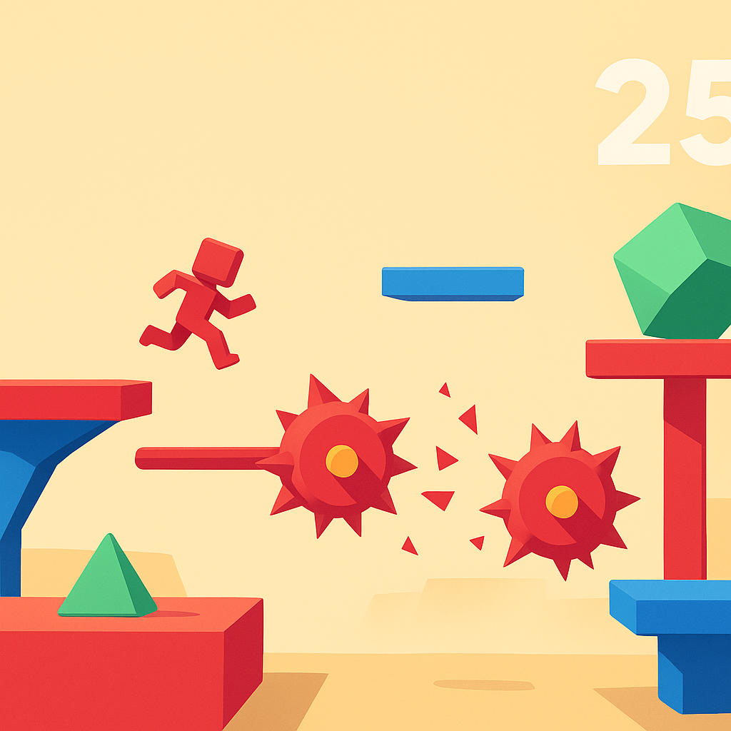 Player-created obstacle course
